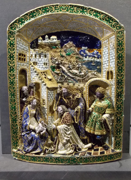 Adoration of the Magi altar in the art collection of Klosterneuburg Monastery, made 1525 in the Neth