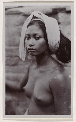 Satyrsandnymphs:  André Roosevelt - Not Titled [Portrait Of Balinese Girl With White