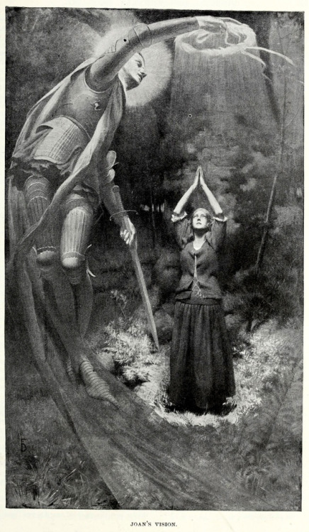 thefugitivesaint:Frank DuMond (1865-1951), ‘Joan’s Vision’, “Harper’s 