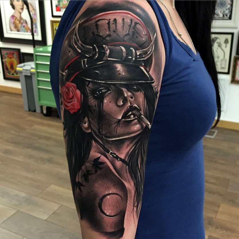 thievinggenius:  Tattoo done by Anrijs Straume. http://instagram.com/anrijsstraume