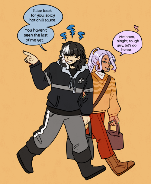  blackmadhi week day 6: domestic ️ transcript under cutComic featuring Simon and Nahyuta at the supe