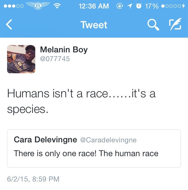 melaninboy:  White people’s favorite line. 