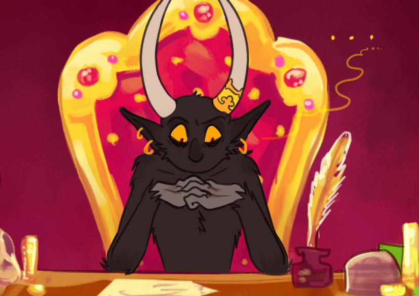 Goat!Devil Loves Annoying Dice – Camodiel's Art