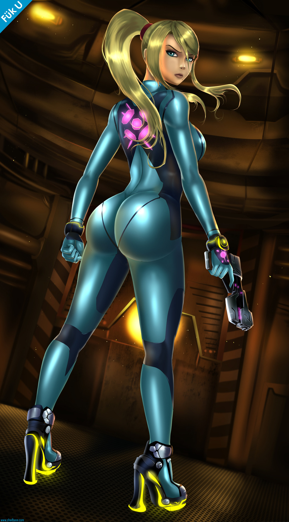 shadbase:  Zero Suit Samus 2014 pinup both versions including sketch. Remember you
