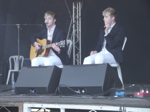 It had been forecast to rain when John and Edward hit the Guilfest stage on the afternoon of Saturda