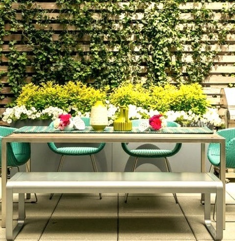 Concrete Slab Patio New YorkAn Illustration Of A Large, Modern, Backyard Concrete Patio Design