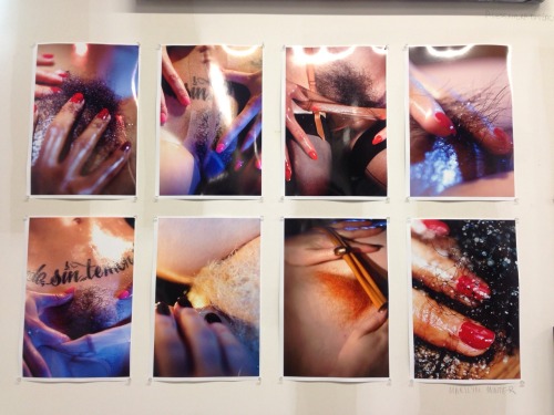 coconutdreamin: Yay!  camdamage: creativerehab: Photos by Marilyn Minter at the 2014 Brucennial. F