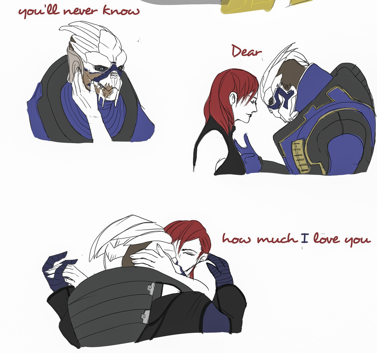 dangoblr: There’s no Shepard without VakarianYOU and me, we’re getting on the