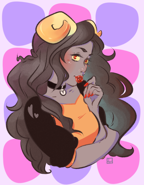 floofie: my part of an art trade with @dongoverlord u said aradia and i couldn’t resist drawin