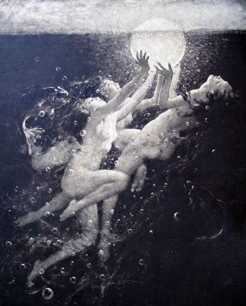 Arthur Prince Spear (1879-1959), ‘Sunrise Water Nymphs’, 1920