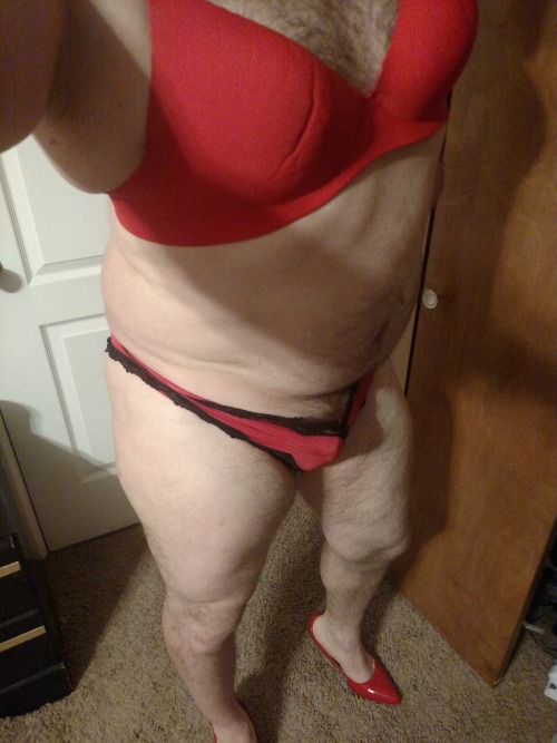 gaynnylons: 47racing: New Victoria’s Secret panties for our anniversary had to try them out!!  #VS Nice 