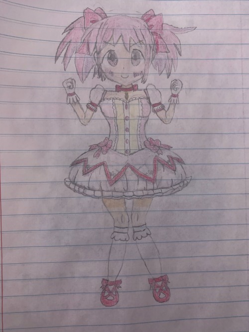 Madoka Kaname Drawing, One Of My Favorite Characters Media And From My Favorite Anime