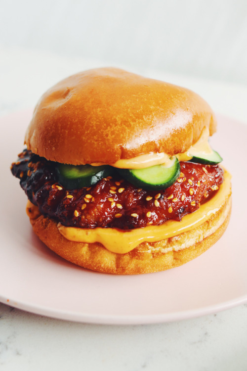 Korean Fried Chicken Sandwich made in the Air Fryer