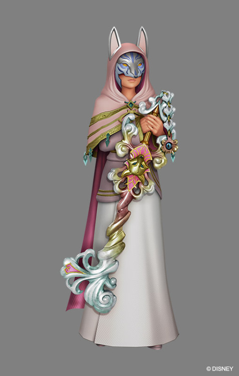 cinnamonchurro:  Square Enix has released character renders of King Mickey, The Foretellers, The Master of Masters, and Aqua from Kingdom Hearts HD 2.8 FCP!