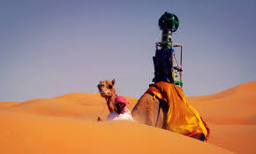 ultrafacts:  Raffia the 10-year-old camel has become the very first animal to help with Google’s mapping missions, using one of the company’s Trekker cameras to capture the landscape of the Liwa Desert in Abu Dhabi, United Arab Emirates (UAE).Raffia