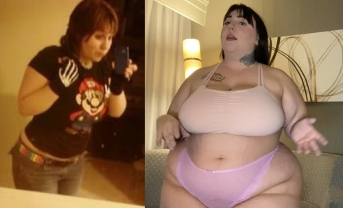 feedeefans:  “I love how sexy and fat I have become ! I’ve never felt more comfortable with myself till now ! I’m big , soft , and curvy and I’m loving every second of it!“- Kaybearcutie95