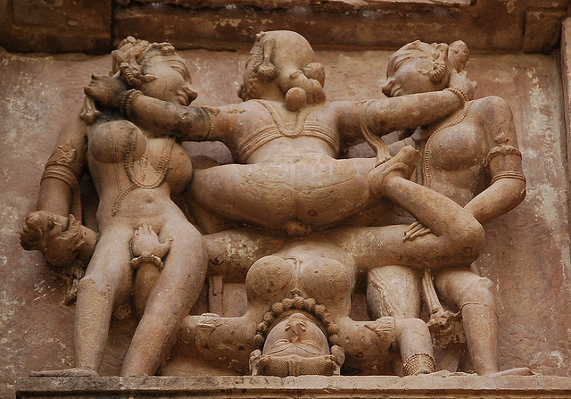 sacreddeviant:  Khajuraho Temple   You can tell what their ancestors were doing a