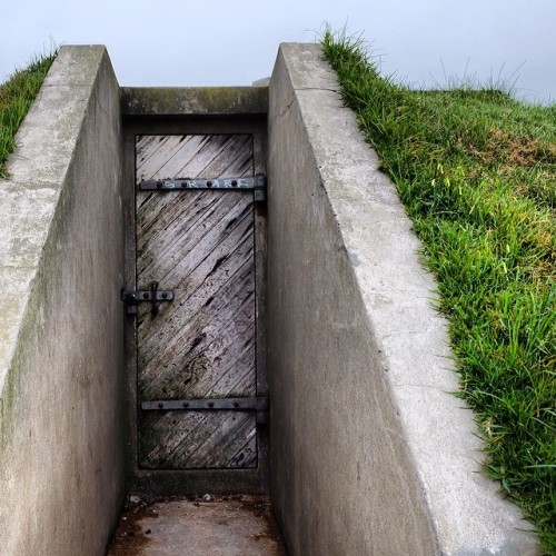 Creepy bunker door. (at Crissy Field)