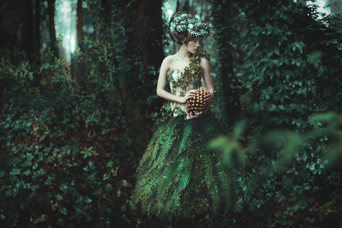 kindra-nikole:  The Forest’s Secretmodel: Meredith Adelaide mua/hair: LC Hair and Makeup costume/hair design/photography: Kindra Nikole Photography assistant: Austin Tott | Photography[Newest in my ongoing dreamscapes series. The amount of work that