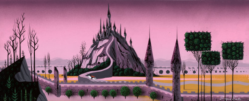 scurviesdisneyblog:Sleeping Beauty visual development by Eyvind Earle (x)