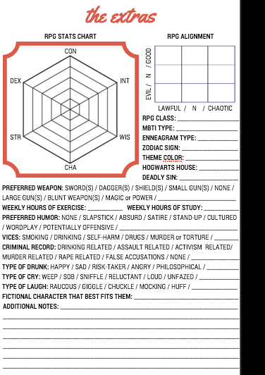 justsomecynic:  From the makers of the no-effort character checklist, I bring to