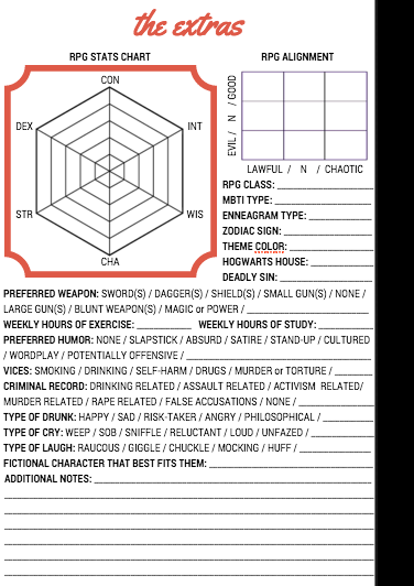 justsomecynic:From the makers of the no-effort character checklist, I bring to you… The no-effort co