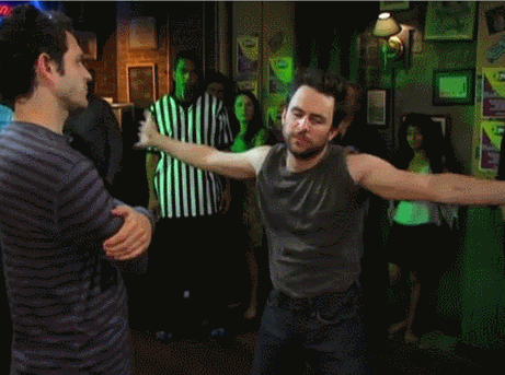wildcardcharlieday:  Charlie Kelly + Dancing  Listen to us, listen to us! There’s been a lot of negative energy going on at this school, okay? So I want to talk to you guys a little bit about dancing. Now back in the ‘50s and the ‘60s and the ‘70s