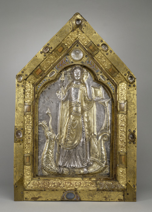 Reliquary Panel of the Triumphant Christ; late 11th century Mosan workshop, Flemish