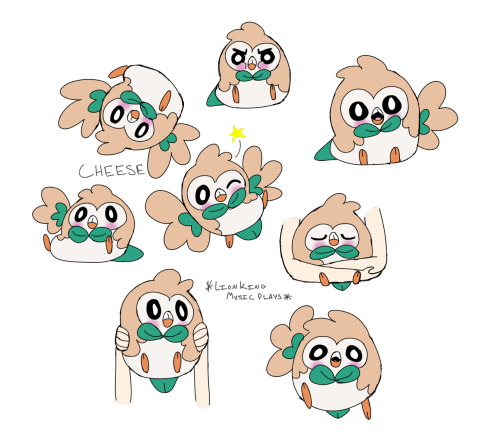 dailyrowlet:I drew some rowlets! His name is Cheese.