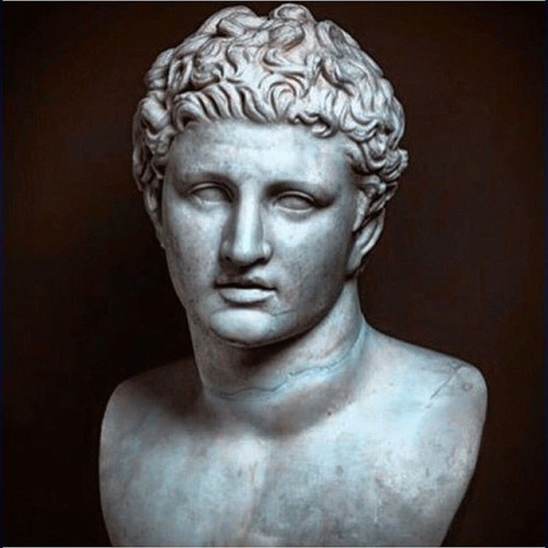 theworldofalexanderthegreat: Head of a youth with Alexander’s features, Asia Minor, Smyrna, 2n