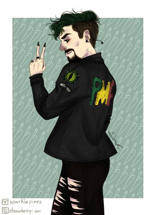 strawberry-soo:Chase made that jacket for Anti and the glitch liked it so have some PMA!!! | please 