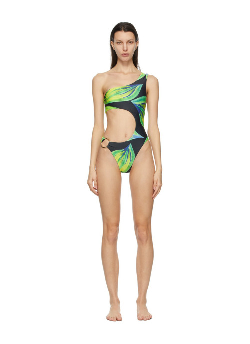 LOUISA BALLOU: Half Moon One-Piece Swimsuit (Equinox)