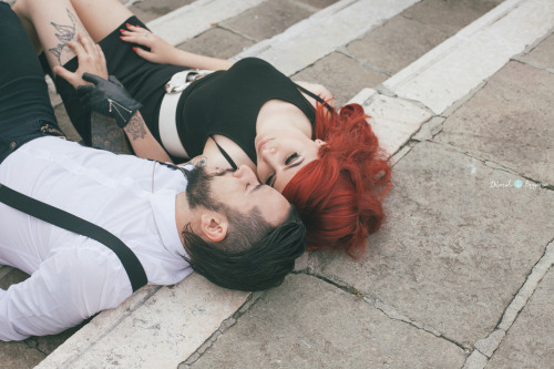 hellyesdianevulpine:  Classy mafia  Models: Diane Vulpine and Tommy AntoniniPh: Deborah Brugnera 