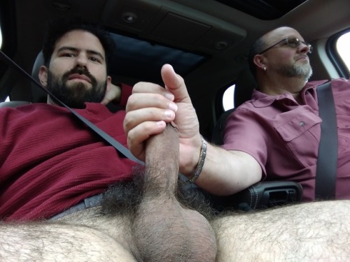 daddyleatherwalls:You can tell everyone that you’re carpooling because it’s saves money on gas and h
