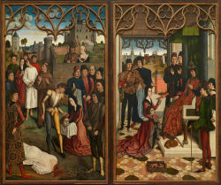 koredzas:   Dirk Bouts - Justice of Emperor Otto III: Beheading of the Innocent Count and Ordeal by Fire. 1471 - 1475