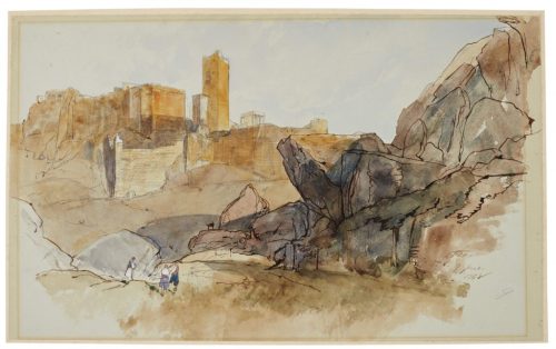 EDWARD LEAR (1 of 2) Athens: Three Views of the Acropolis (with Frankish tower still standing), and 