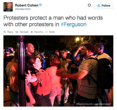 revolutionarykoolaid: Can’t Stop, Won’t Stop (9.25.14): Protesters in Ferguson are back out tonight, demanding Police Chief Jackson’s resignation and the immediate arrest of Mike Brown’s killer, Darren Wilson. #staywoke #farfromover