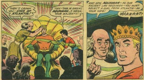 Surprise! Aquaman #18, Dec. 1964. Art by Nick Cardy!