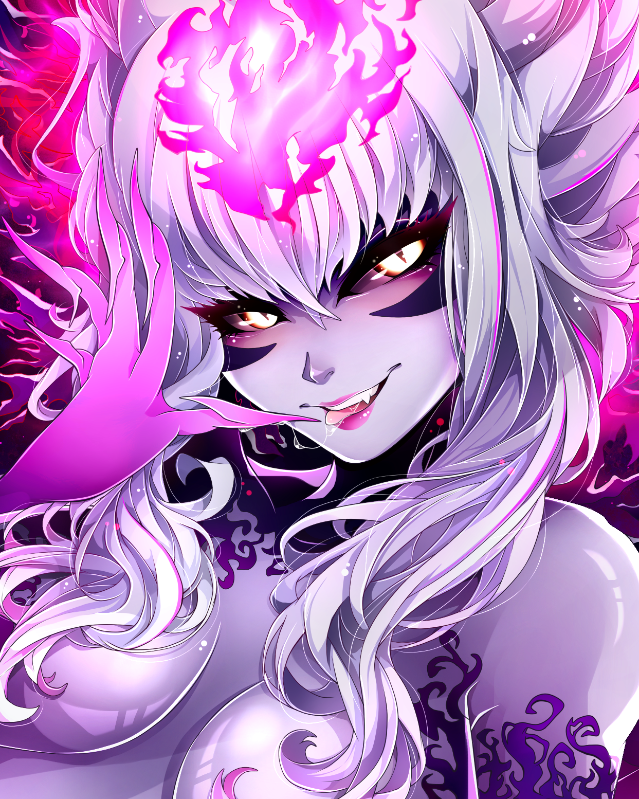 x0kuja0x:My artwork of the new Evelynn :)