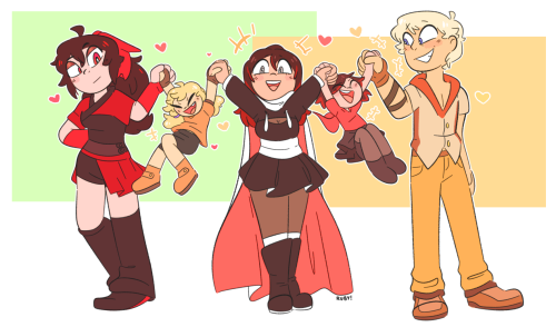 rubyfunkey: rwby but summer tai and raven were a throuple