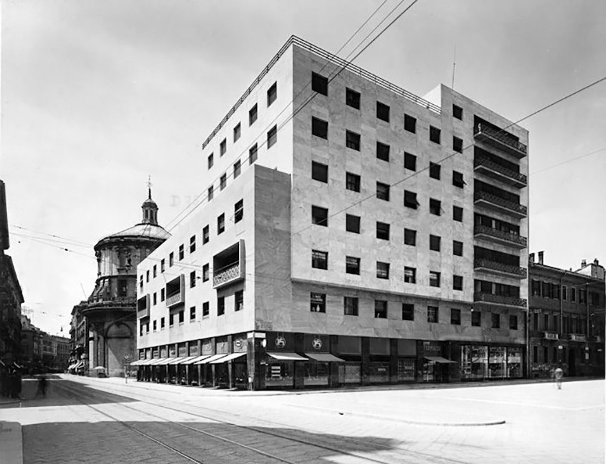 wmud:  piero portaluppi - edificio per abitazioni e uffici, via torino, milano, 1935-38