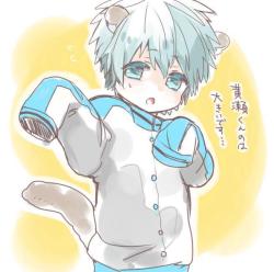 anythingkurobasu:  Kawaii Kuroko! 黄黒らくがきログ