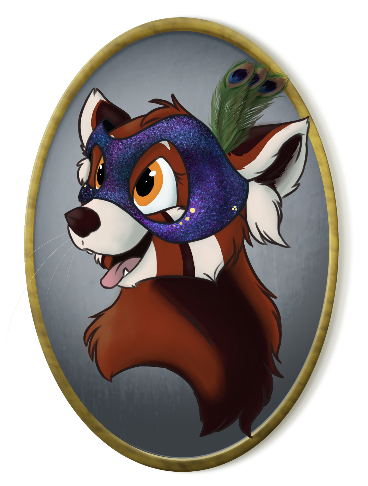 scruffy-scribbles: caladri:  @scruffasus drew my red panda fursona(?) Iris as part