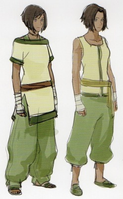 mcmossybankthe3rd:  Korra concept and costume designs for Book 4.  