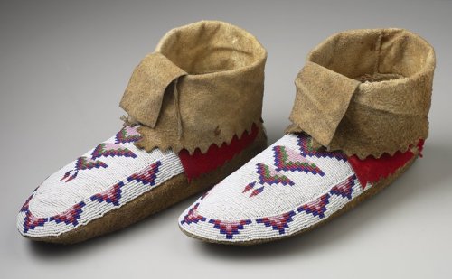 Pair of Woman’s Moccasins, 1880s, Minneapolis Institute of Art: Art of Africa and the Americas