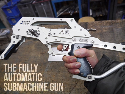 Badass Full Metal Rubber Band Guns! Full article  Another video into gif :3