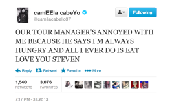 5harmony5:  These are Camila’s tweets.