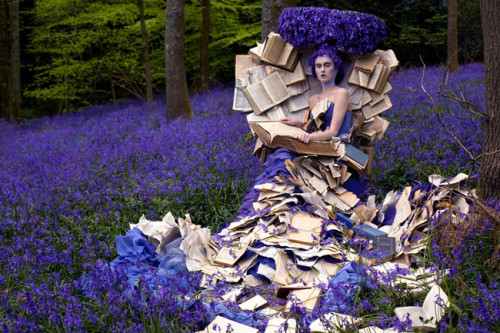 sixpenceee:  Pohtos by Kirsty Mitchell. Her Wonderland, which sees fantastical, opulent costumes in beautiful natural settings, took her six years to complete.Check out these surreal photo manipulations by Kevin Corrado. 