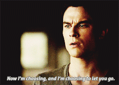 Damon letting Elena go - 5x10 Lol Damon is the last one to know this, followed by Elena.