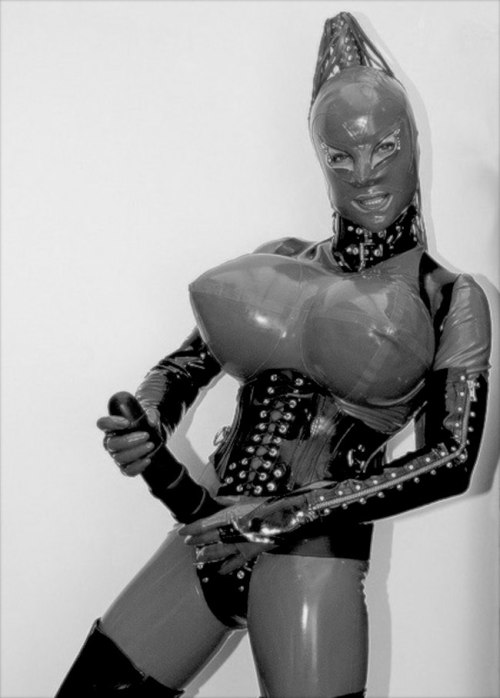 Anyone fancy being fucked by an anonymous domme in latex?